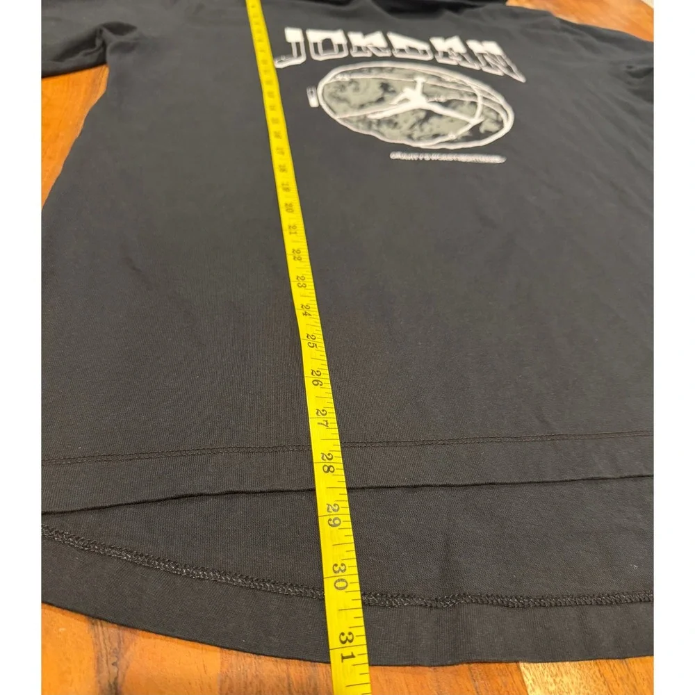 Jordan Dri-FIT Short Sleeve Hooded T-Shirt Black Gravitys Worst Nightmare Medium